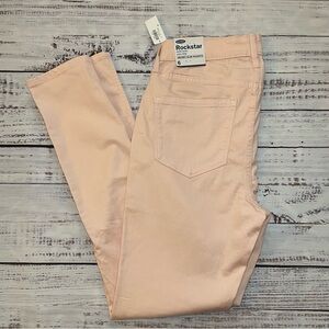 Old Navy Rockstar Super Skinny High Rise jeans in light pink. 💕